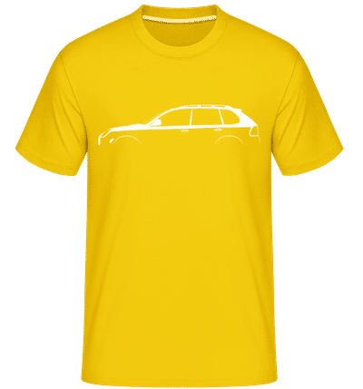 'Porsche Cayenne S 955' Silhouette -  Shirtinator Men's T-Shirt - Golden yellow - Front