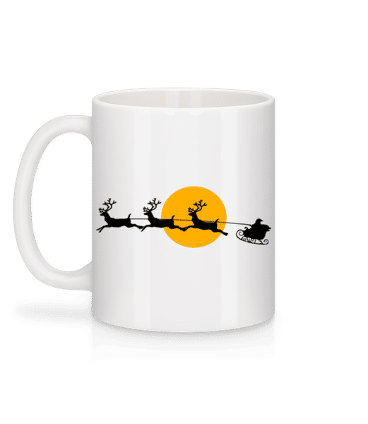Aperçu: Noël Lune - Mug en céramique blanc - Blanc - Derrière