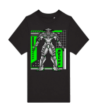Samurai Mecha - T-shirt homme B&C - Noir - Devant