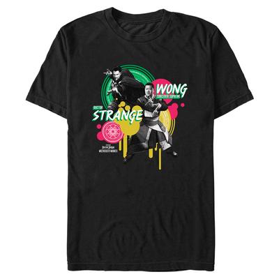 Marvel - Doctor Strange - Doctor Strange & Wong Dr Strange Wong Graphic - Men's T-Shirt - Black - Front