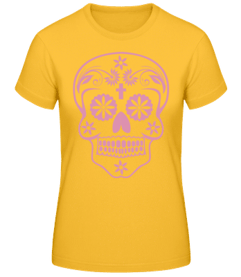 Día de los Muertos Godille - T-shirt standard Femme - Jaune doré - Devant