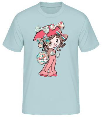 Loop Girl - Camiseta para hombre B&C - Verde menta - delante
