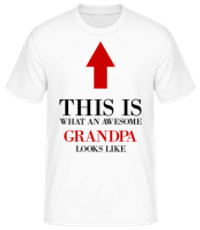 Awesome Grandpa - Men's B&C T-Shirt - White - Front