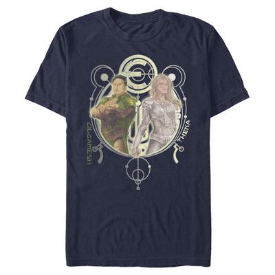 Marvel - Eternals - Duo Gilgamesh Thena - Men's T-Shirt - Navy - Front