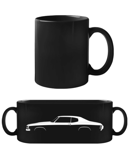 'Chevrolet Chevelle SS 1970' Silhouette - Tasse Noire - Noir - Devant