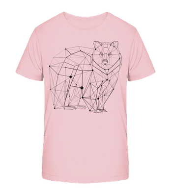 Polygon Bär - Kinder Bio T-Shirt Stanley Stella 2.0 - Rosa - Vorne