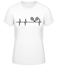 Pulsation Tennis - T-shirt standard Femme - Blanc - Devant