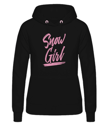Snow Girl - Sweat à capuche basique pour femme - Noir - Devant