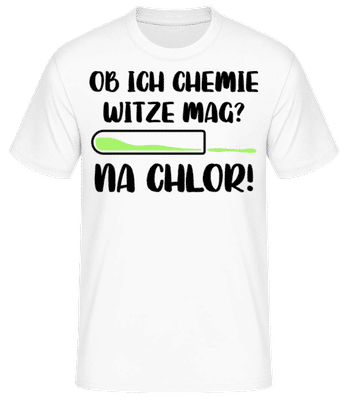 Chemiewitz 2 - Männer Basic T-Shirt - Weiß - Vorne