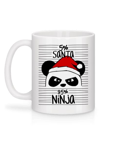 Aperçu: Santa Ninja Panda - Mug en céramique blanc - Blanc - Derrière