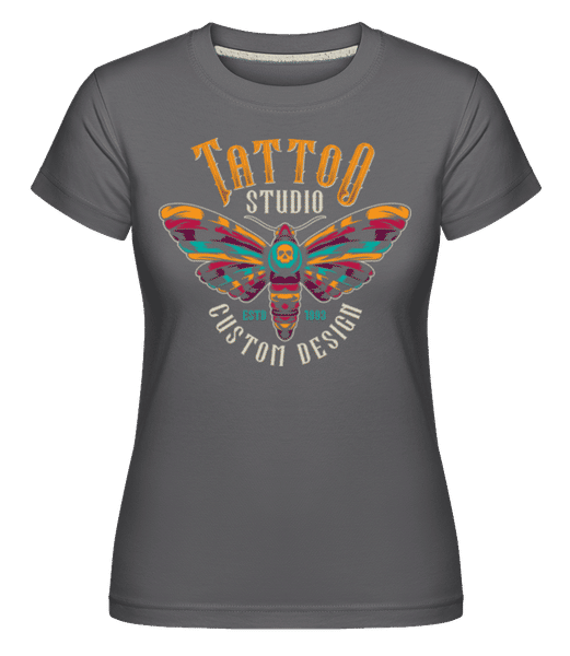 Preview: Tattoo Studio Custom Design -  Shirtinator Women's T-Shirt - Anthracite - Front