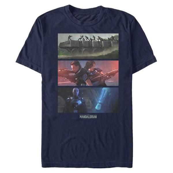 Aperçu: Star Wars - The Mandalorian - Skupina MandoMon Epi6 Playtime - Homme T-shirt - Bleu marine - Devant
