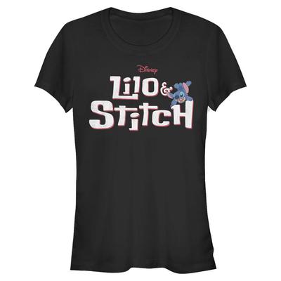 Disney Classics - Lilo & Stitch - Stitch with Logo - Women's T-Shirt - Black - Front
