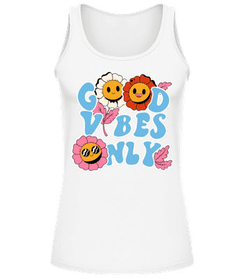 Good Vibes Only - Dámske tielko - Biela - Predné