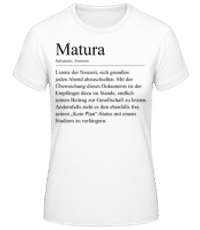 Matura Duden - Frauen Basic T-Shirt - Weiß - Vorne