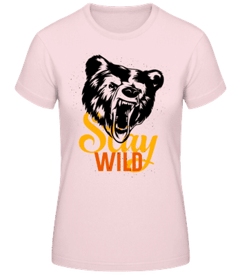 Stay Wild Red Orange - Dámské basic tričko - Růžová - Napřed