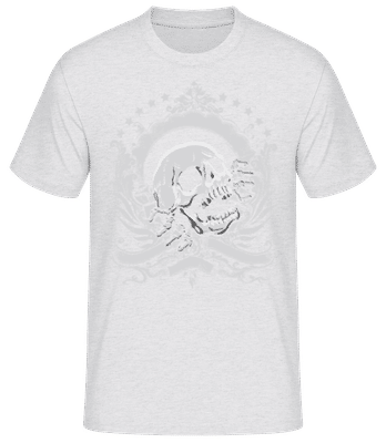 Skull Logo - Men's Basic T-Shirt - Heather grey - Front