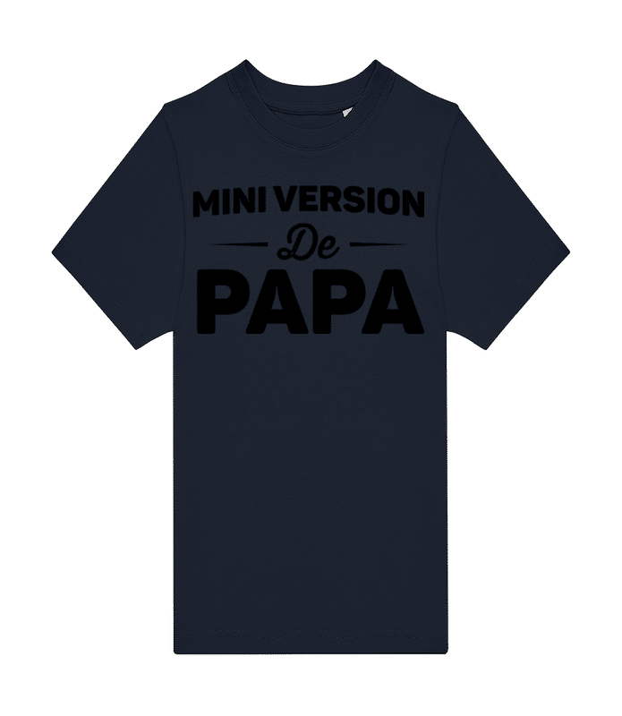Aperçu: Mini Version De Papa - T-shirt homme B&C - Bleu marine - Devant