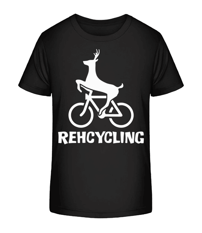 Vorschau: Rehcycling - Kinder Bio T-Shirt Stanley Stella 2.0 - Schwarz - Vorne