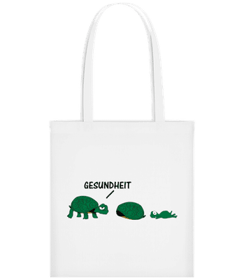 Gesundheit Schildkröte - Stofftasche - Weiß - Vorne