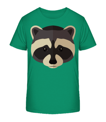 Raton Laveur Comic Ombre - T-shirt bio Enfant Stanley Stella 2.0 - Vert - Devant