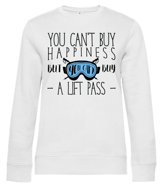 Aperçu: You Can Buy A Lift Pass - Sweat-shirt standard pour femme - Blanc - Devant