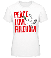 Peace, Love, Freedom · Dámské basic tričko