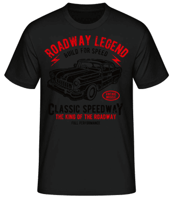 Roadway Legend - Pánské basic tričko - Černá - Napřed