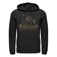 Star Wars - The Mandalorian - Boba Fett Throne Of Fett - Unisex Hoodie - Black - Front
