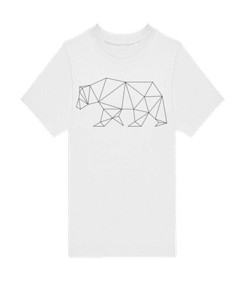 Ours polygonal abstrait - T-shirt homme B&C - Blanc - Devant