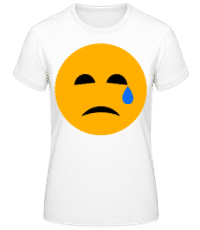Crying Smiley - T-shirt femme B&C - Blanc - Devant
