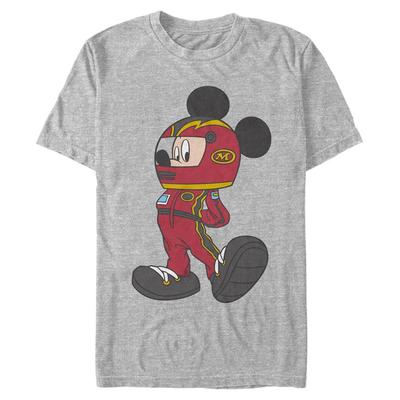 Disney - Mickey Mouse - Mickey Mouse Mickey Racecar Driver - Men's T-Shirt - Heather grey - Front