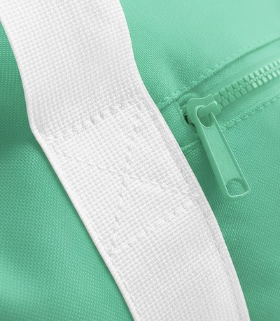 BagBase Retro Sports Bag - Mint Green / White - Right