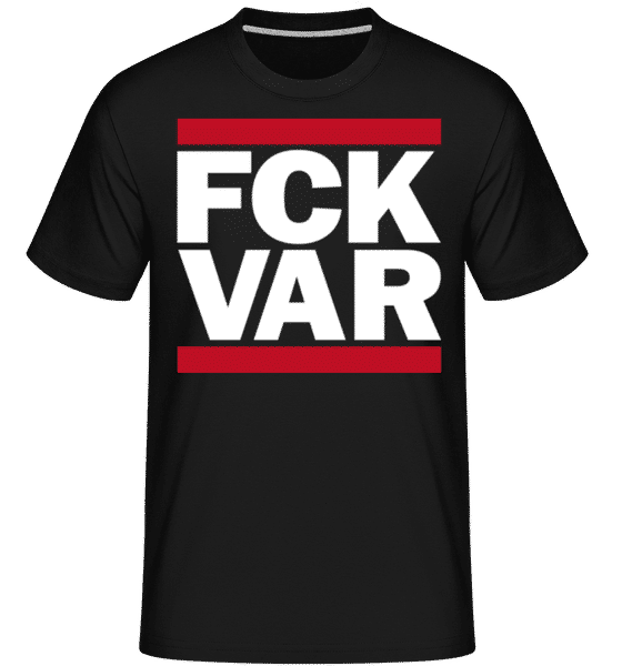 Aperçu: Fck Var White -  T-Shirt Shirtinator homme - Noir - Devant