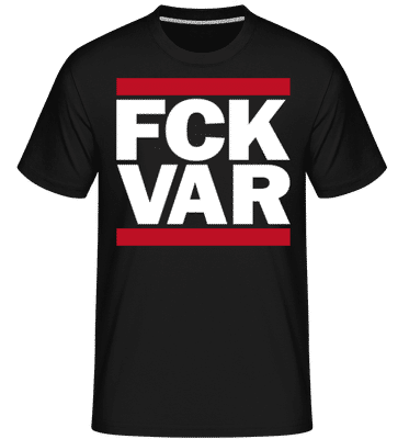 Fck Var White -  Shirtinator Men's T-Shirt - Black - Front