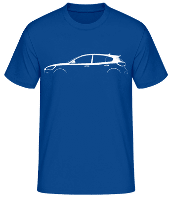 'Ford Focus ST MK IV' Silhouette - Pánske basic tričko - Kráľovská modrá - Predné