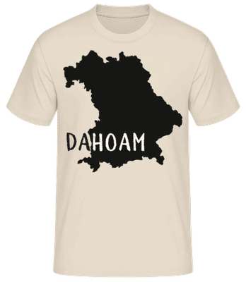 Dahoam - Männer Basic T-Shirt - Creme - Vorne
