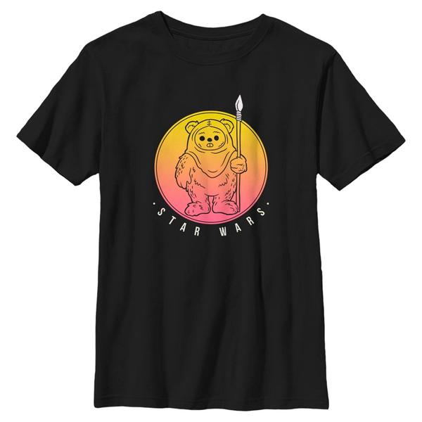 Preview: Star Wars - Ewoks Sunset - Kids T-Shirt - Black - Front