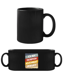 Skorpion Aszendent Perfekt Retro Stil · Schwarze Tasse
