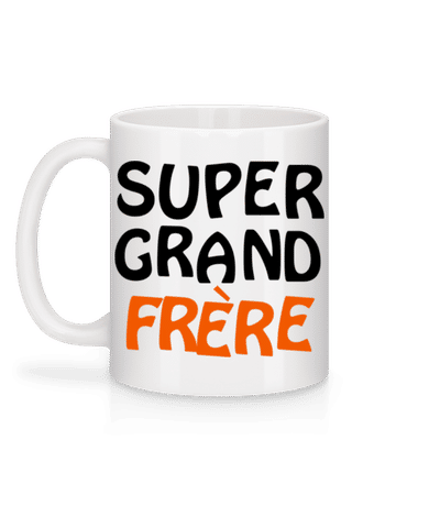 Super Grand Frère - Mug en céramique blanc - Blanc - Derrière