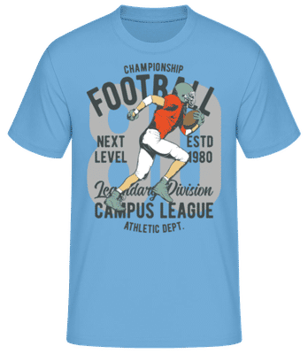 Champion Football - T-shirt standard Homme - Bleu clair - Devant
