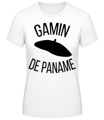 Gamin De Paname - T-shirt femme B&C - Blanc - Devant
