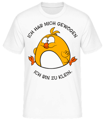 Ich Hab Mich Gewogen - Männer Basic T-Shirt - Weiß - Vorne