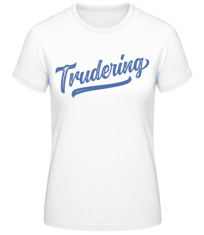 Vorschau: Trudering Swoosh - Frauen Basic T-Shirt - Weiß - Vorne