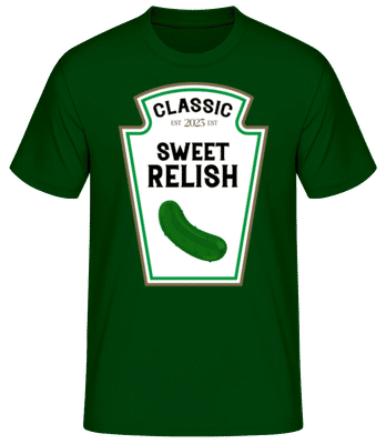 Classic Sweet Relish - Männer Basic T-Shirt - Flaschengrün - Vorne
