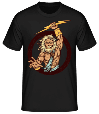 Zeus - Men's Basic T-Shirt - Black - Front