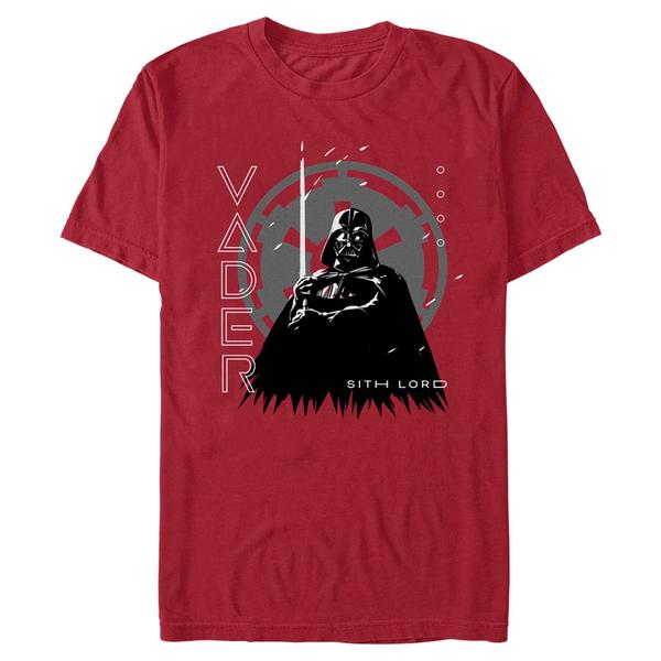 Aperçu: Star Wars - Obi-Wan Kenobi - Darth Vader Lord Vader - Homme T-shirt - Cerise - Devant