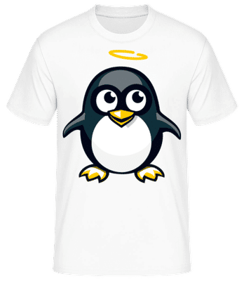 Angel Penguin - Men's Basic T-Shirt - White - Front
