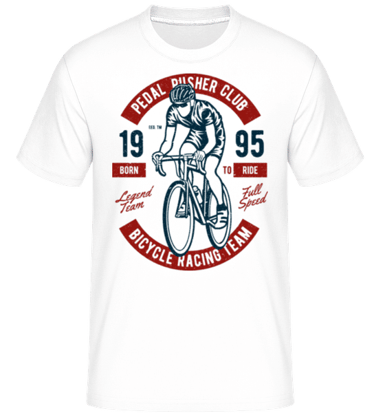 Aperçu: Bicycle Racing Team -  T-Shirt Shirtinator homme - Blanc - Devant