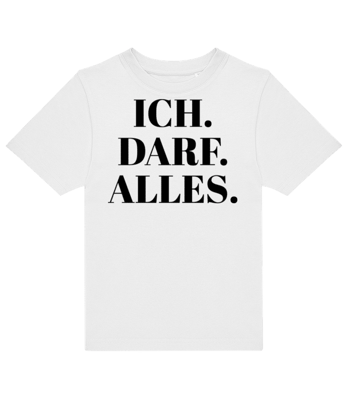Vorschau: Ich Darf Alles - Kinder T-Shirt B&C - Weiß - Vorne